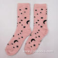 Moon and star with lurex cosy socks